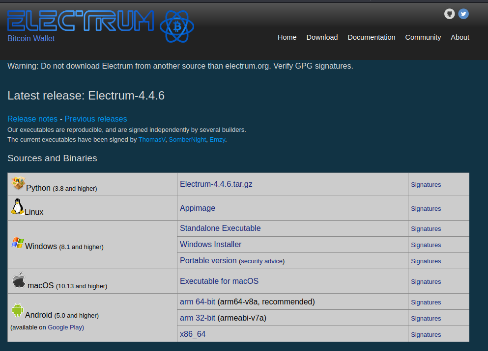 https://electrum.org/#download