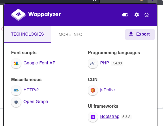 wappalyzer
