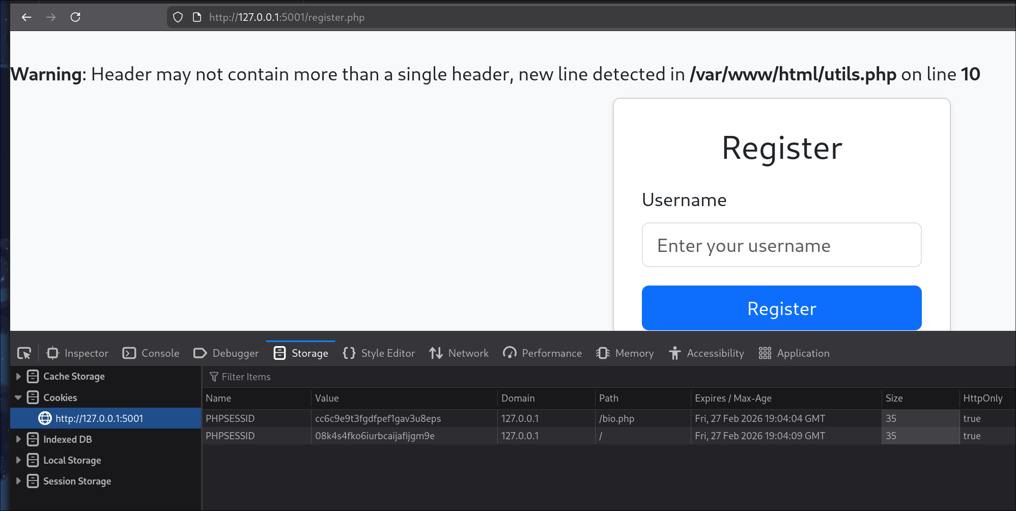 Two active sessions with different scopes